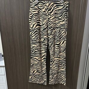 Sofia by Sofia Vergara Zebra Print Flare Pants